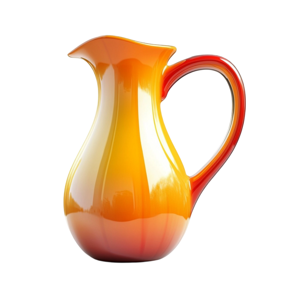 Shiny Gradient Pitcher with Elegant Shape png