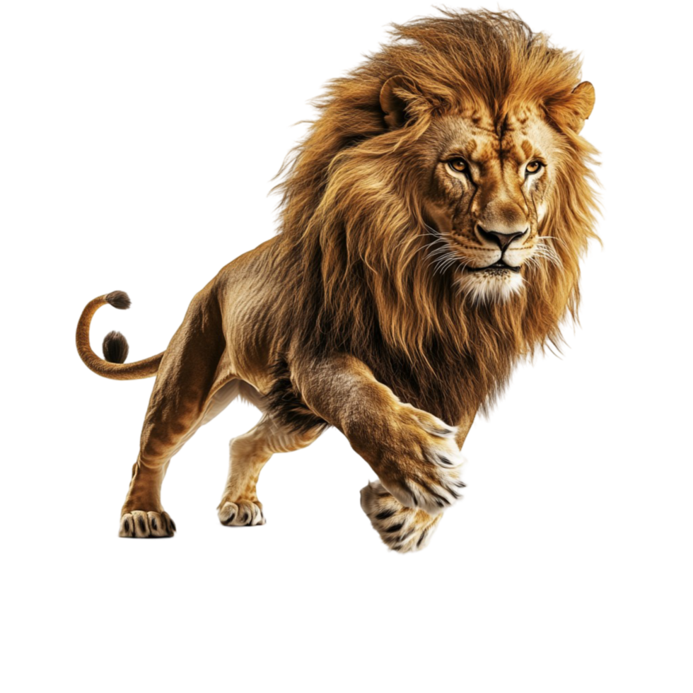 Majestic Lion Walking in the Wild png