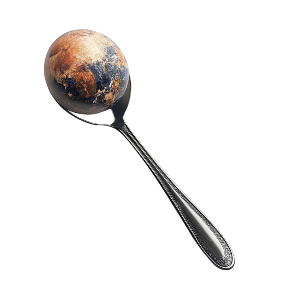 Artistic Spoon with Galaxy Effect png