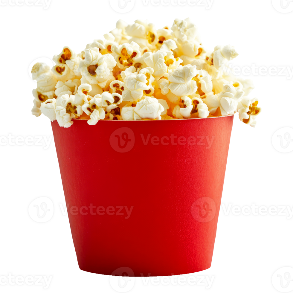 popcorn in a red bucket png