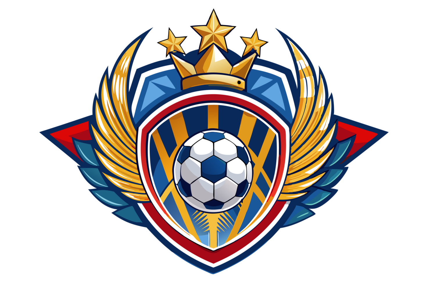 Badge logo Sport Illustration soccer ball logo png