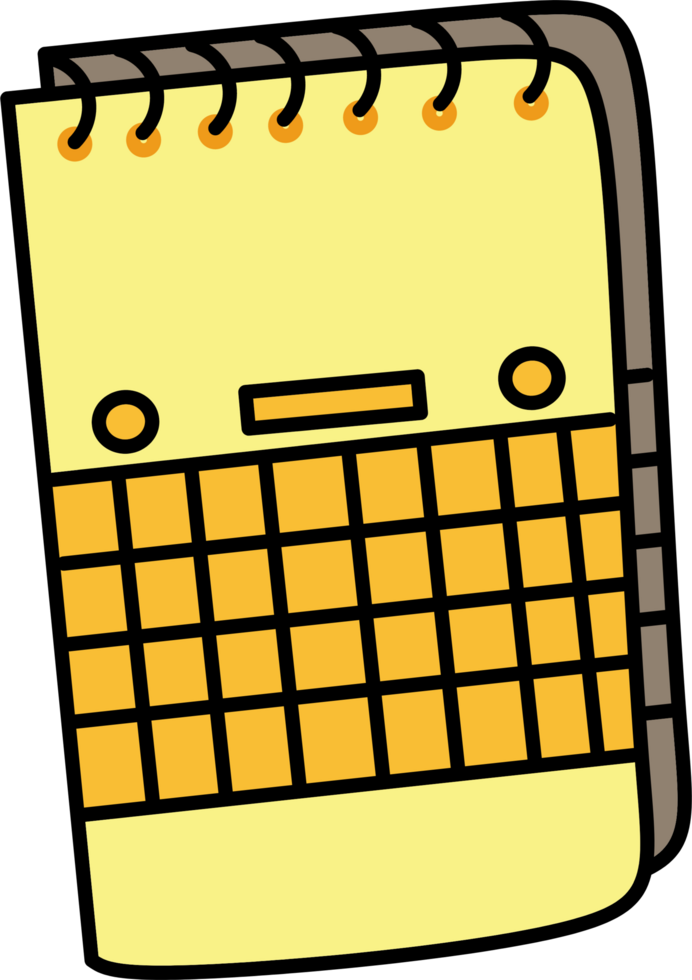 illustration of a notebook png