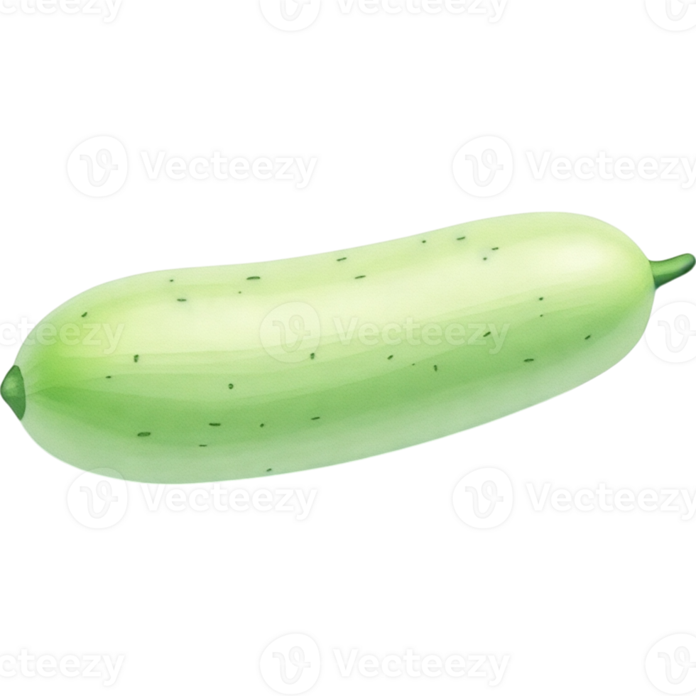 Single Green Zucchini png