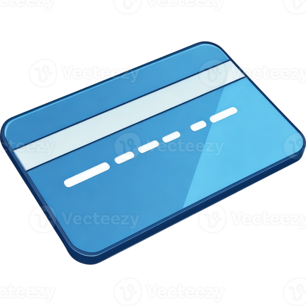 bleu crédit carte icône png