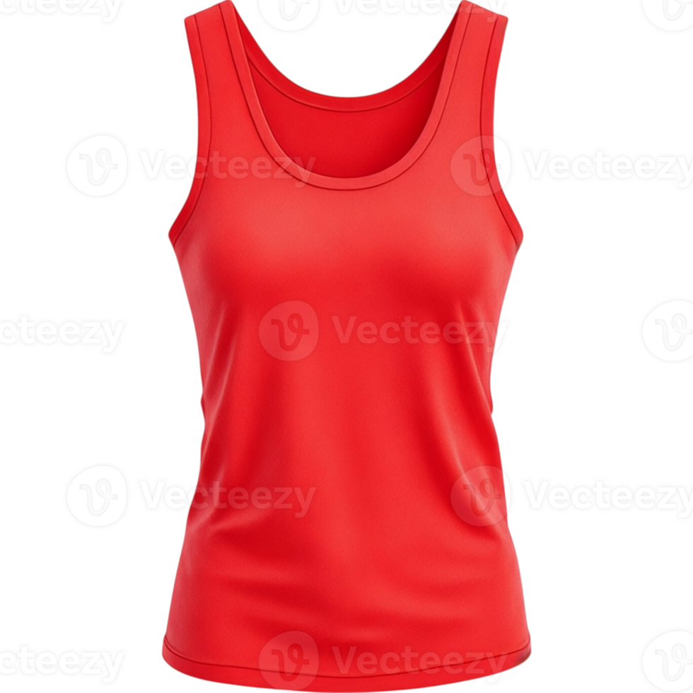 Red Sleeveless Shirt png