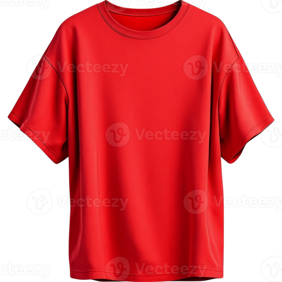 Blank Red T-Shirt Template png