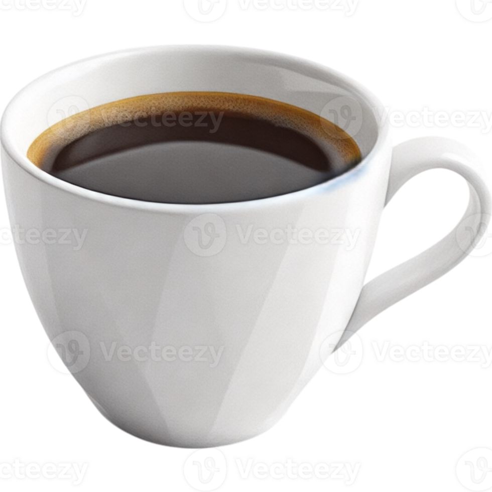 White Cup of Black Coffee png
