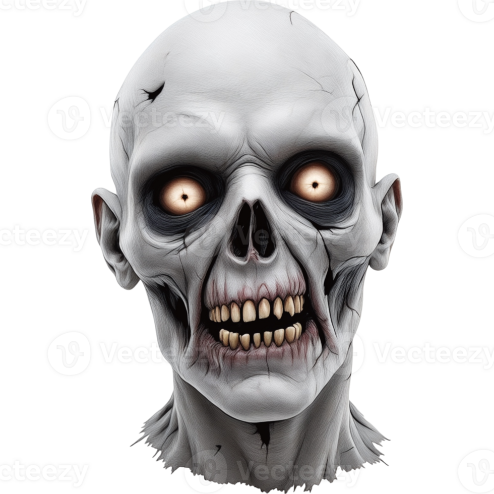 Zombie Face Closeup png