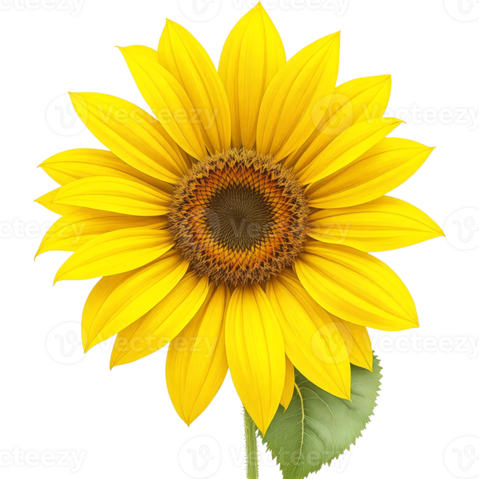Single Large Sunflower png