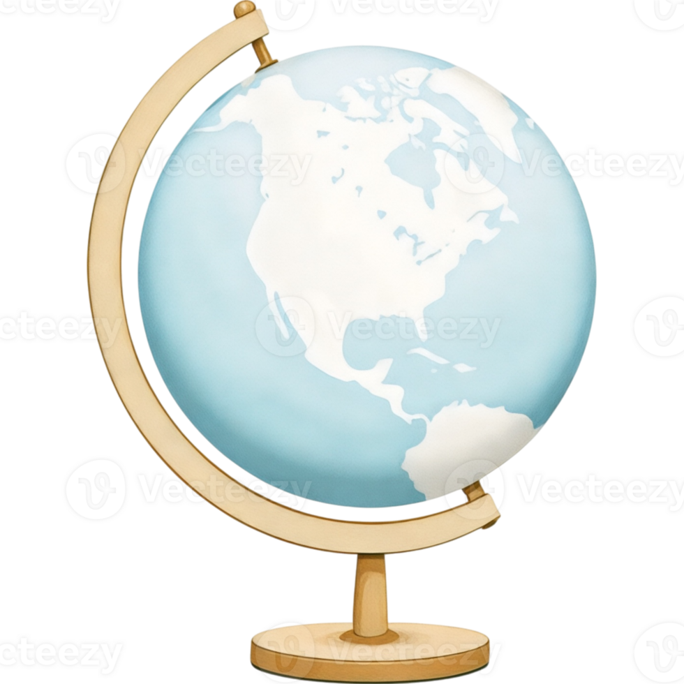 Globe with Stand png