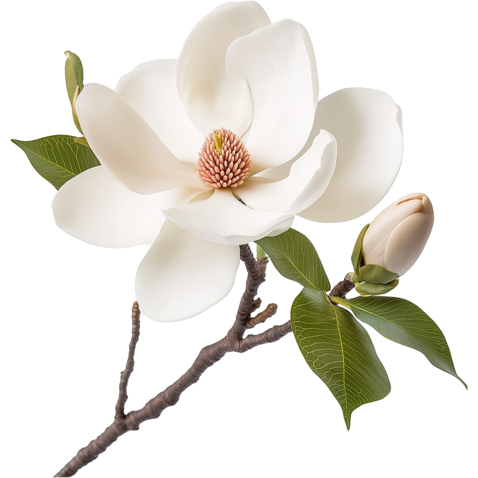 Artistic Magnolia Flower Representation of a Southern Magnolia Plant png