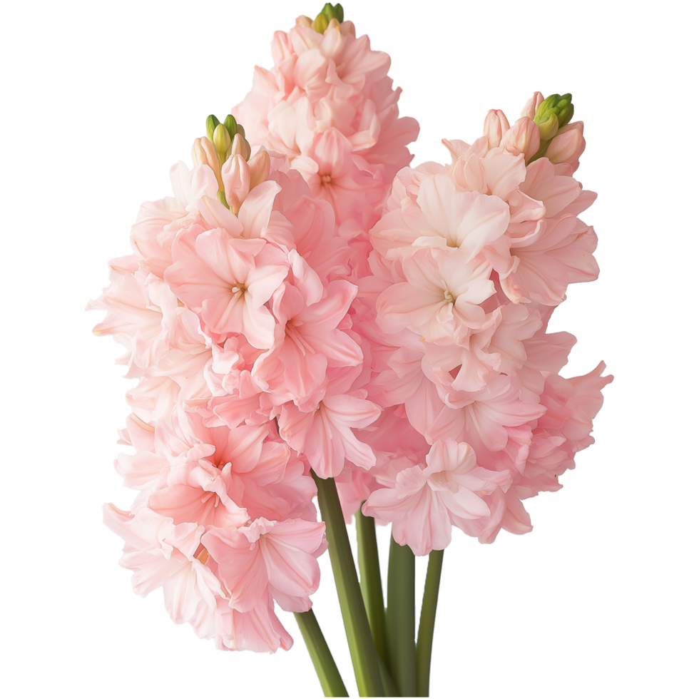 Isolated Hyacinthus Plant with Lush Hyacinth Flower in Botanical Art png