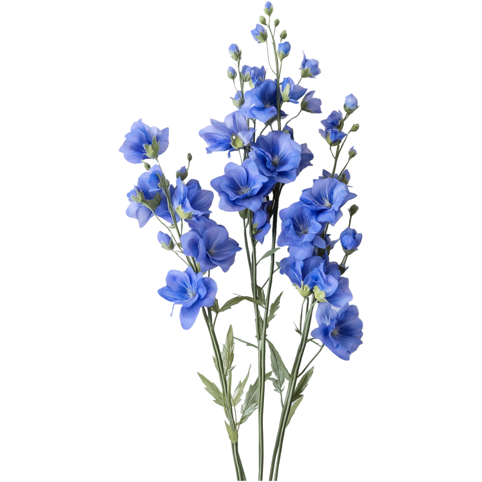 Delphinium Flower Illustration of a Beautiful Larkspur Plant png