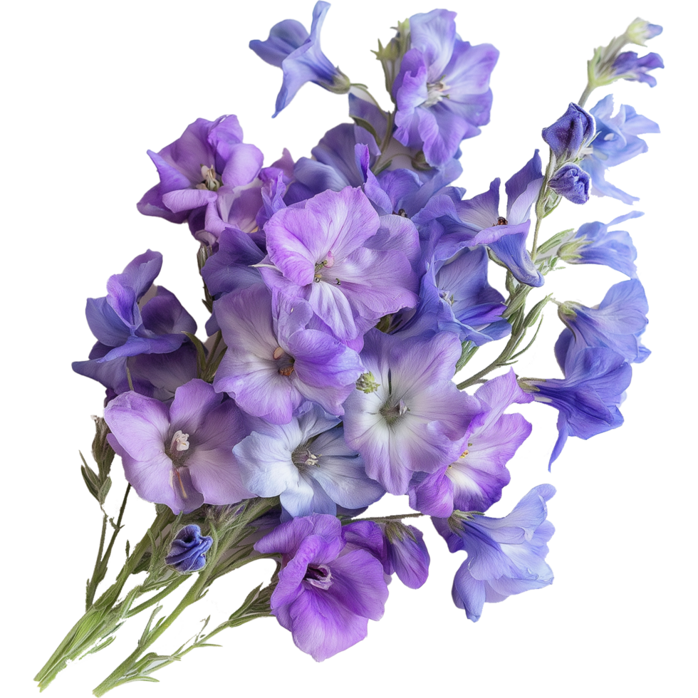 Lobelia Flower Artwork of a Graceful Lobelias Plant Isolated png