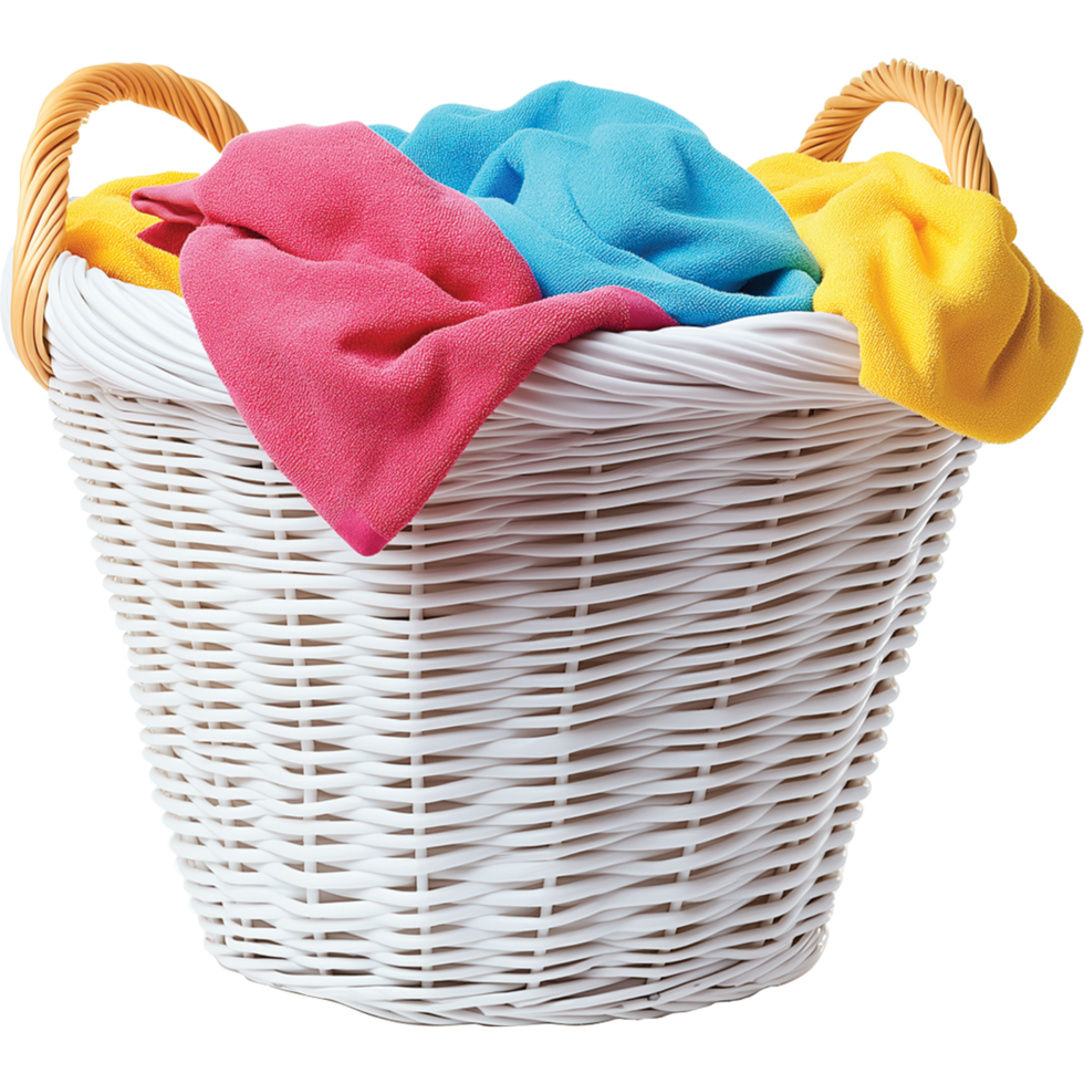 Laundry Basket isolated, A white laundry basket illustration, Laundry clothes image png