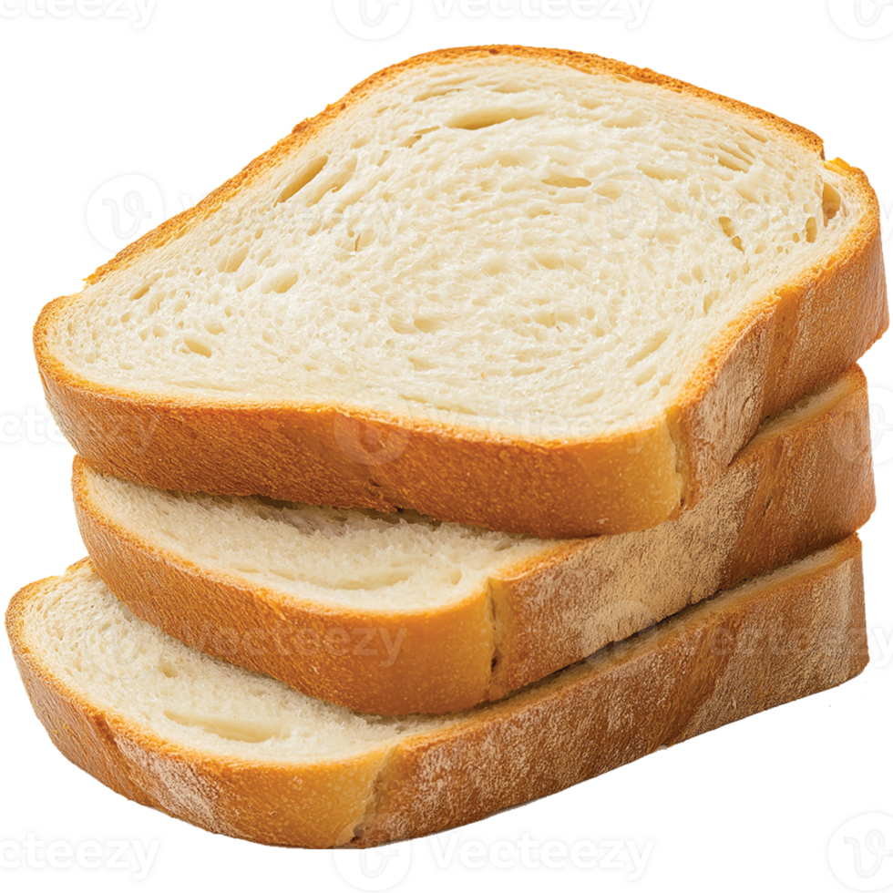 Isolated Slice of Bread with in Tasty Bread Food Illustration png