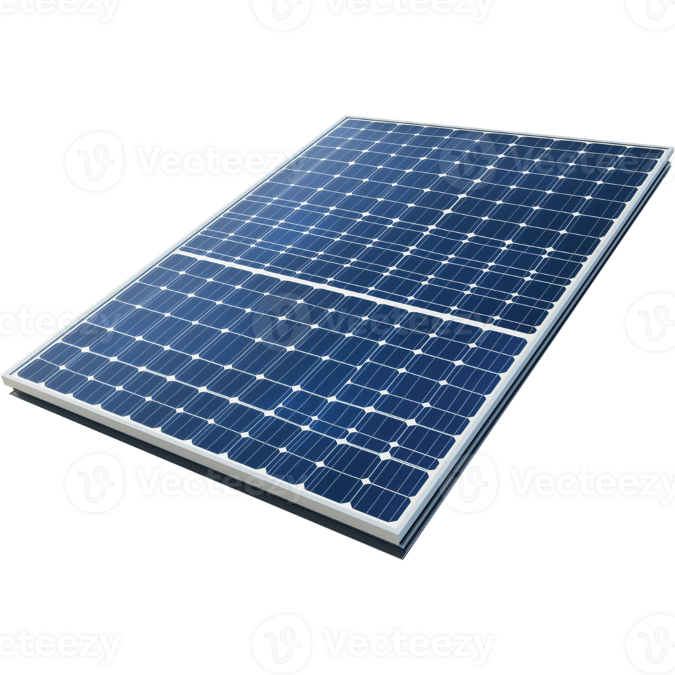 Detailed Solar Panel Illustration Isolated png