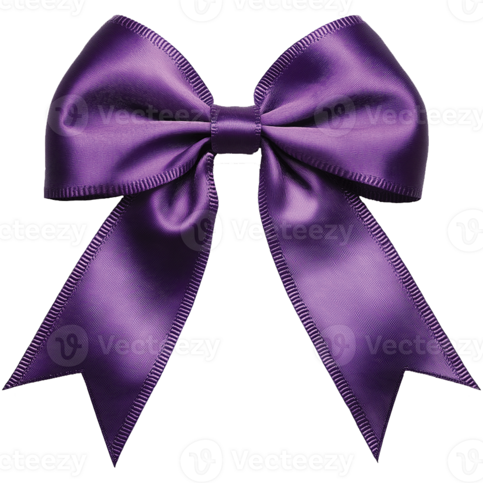 Isolated Ribbon Bow with a Smooth Satin Finish png