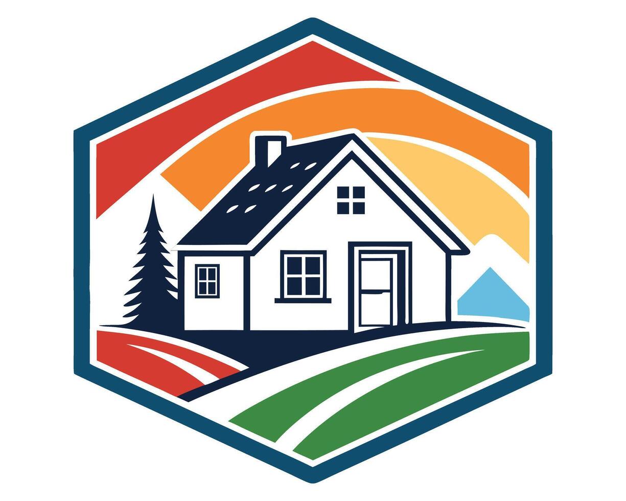 Contemporary Real Estate Logos for Today Market vector