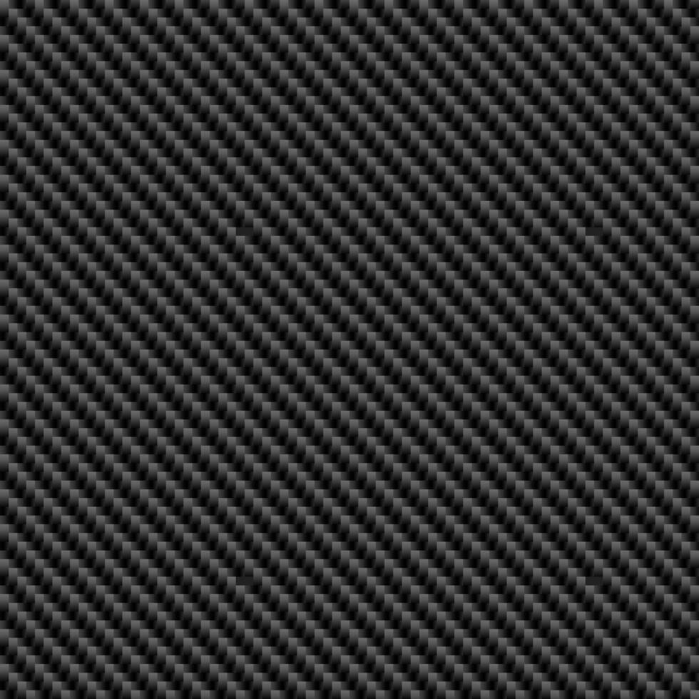 Black diagonal carbon fiber seamless texture abstract pattern illustration. vector