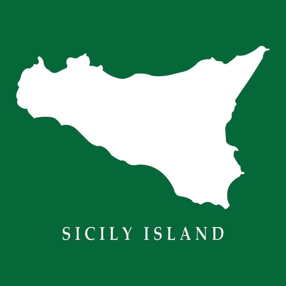 map of the island of sicily vector