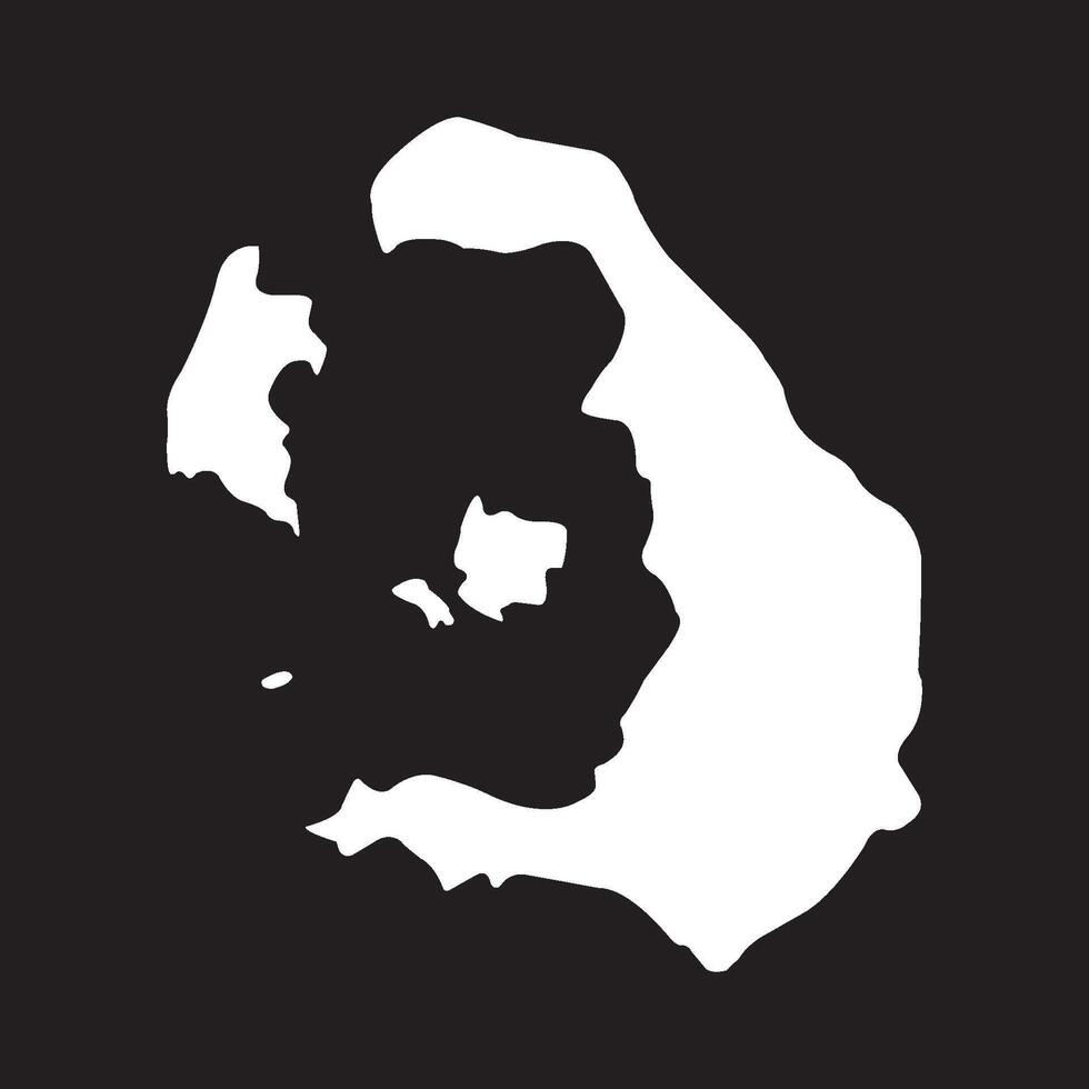 santorini island map vector