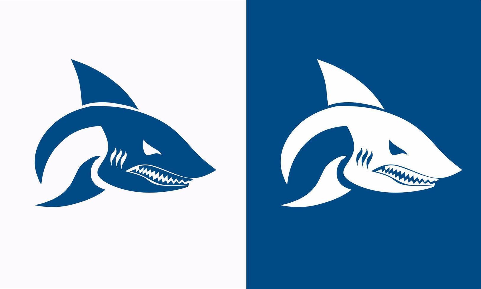 illustration graphic of design shark head suitable for logo symbol vector