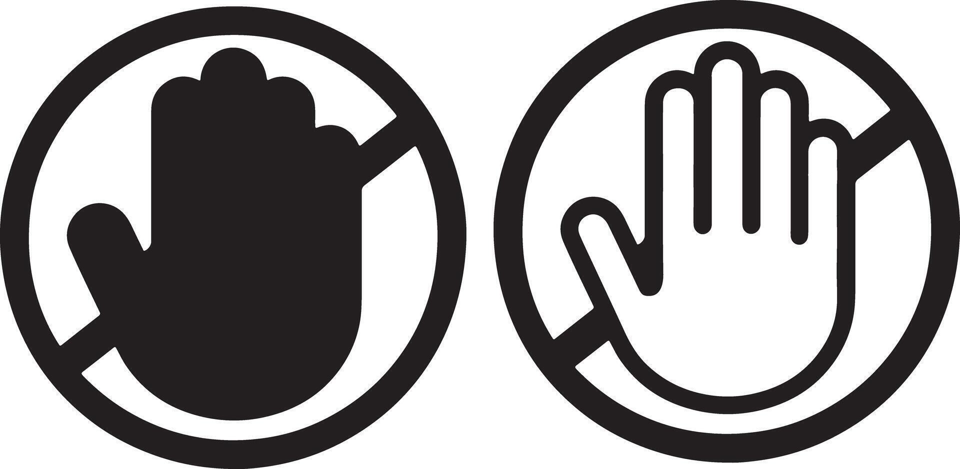 Stop hand sign icon design on white background vector