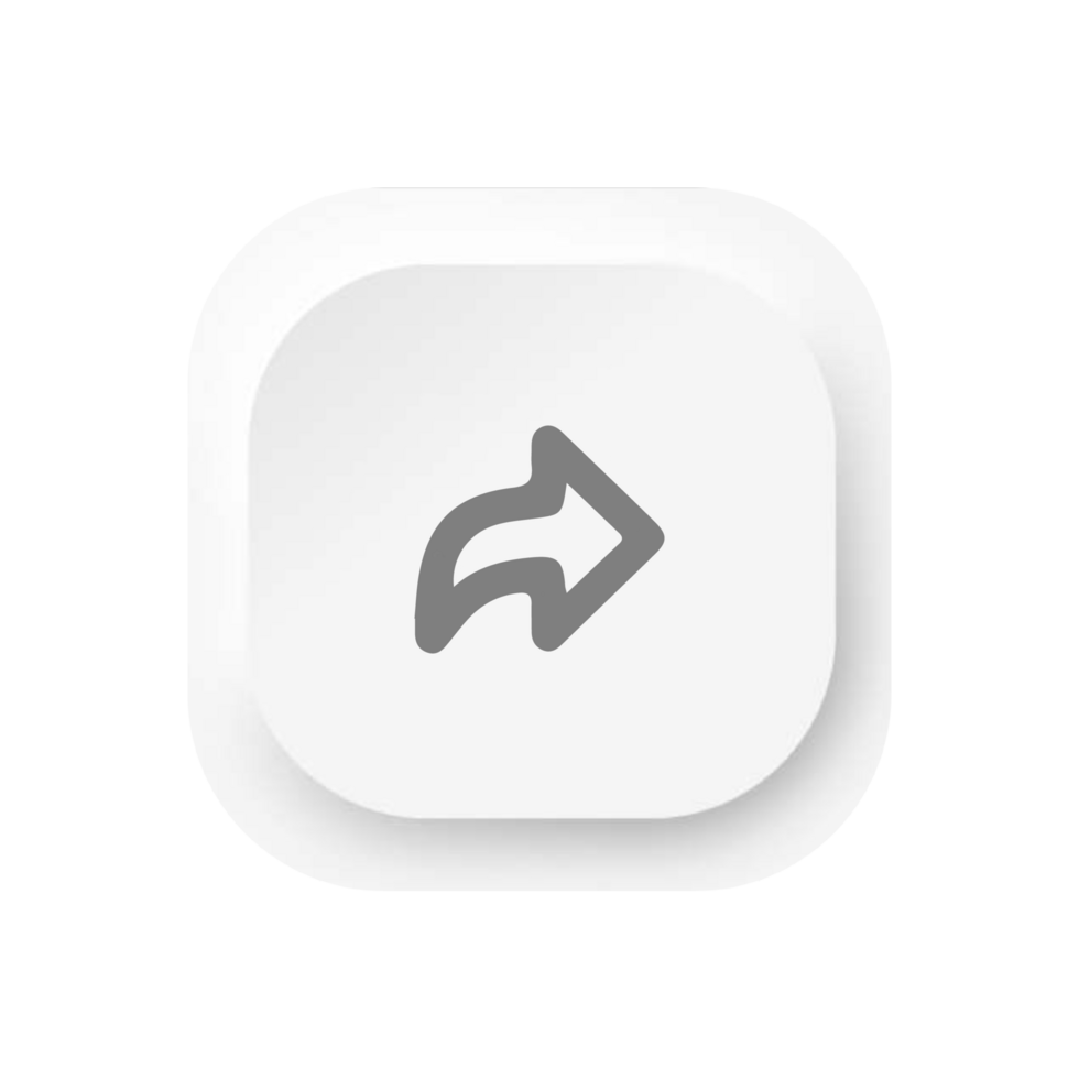 White button with an arrow pointing to the left png