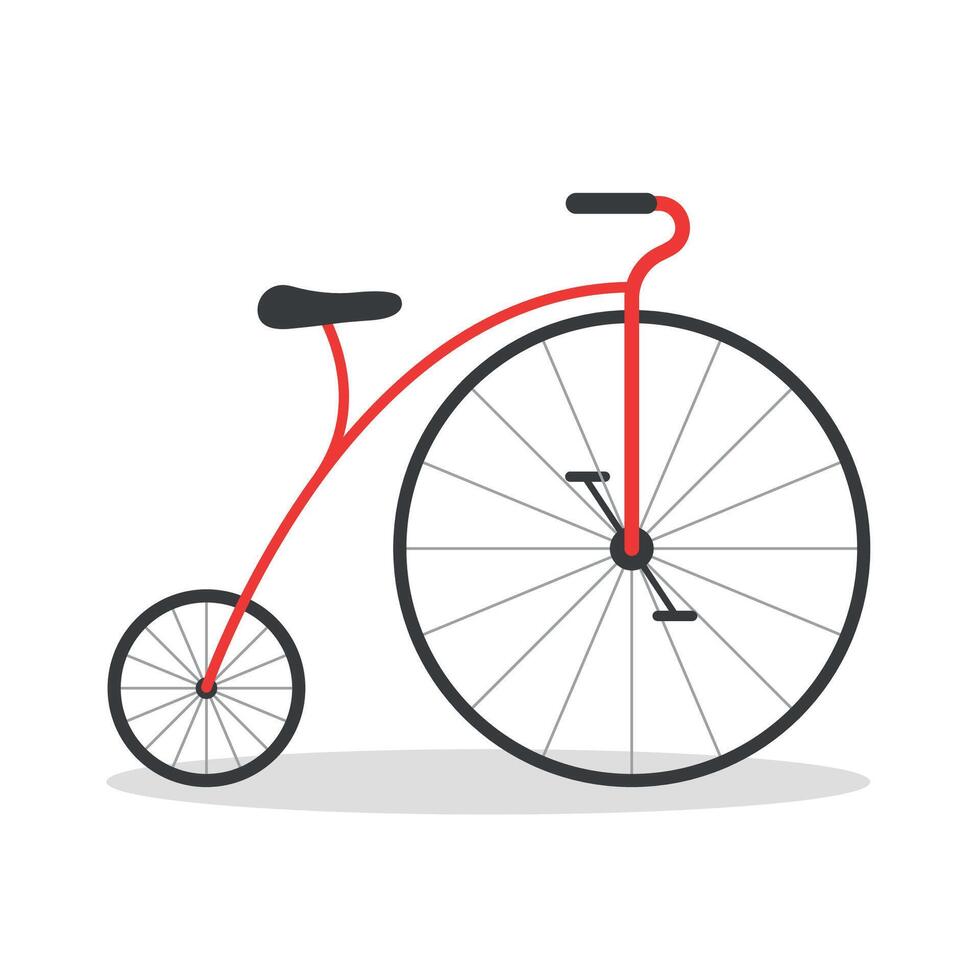 Circus bicycle icon isolated on white background. Circus transport. Circus performance concept. vector