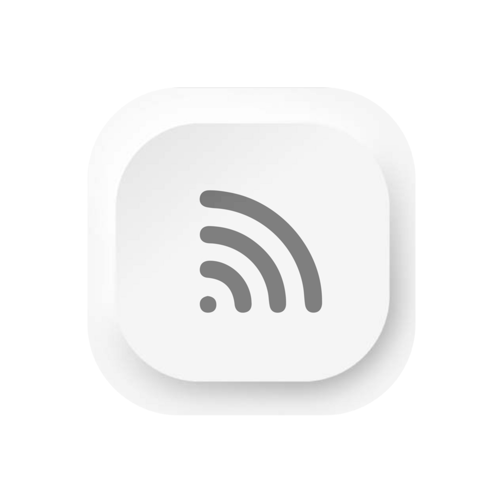 A white wifi icon on a flat shape flat illustration flat png