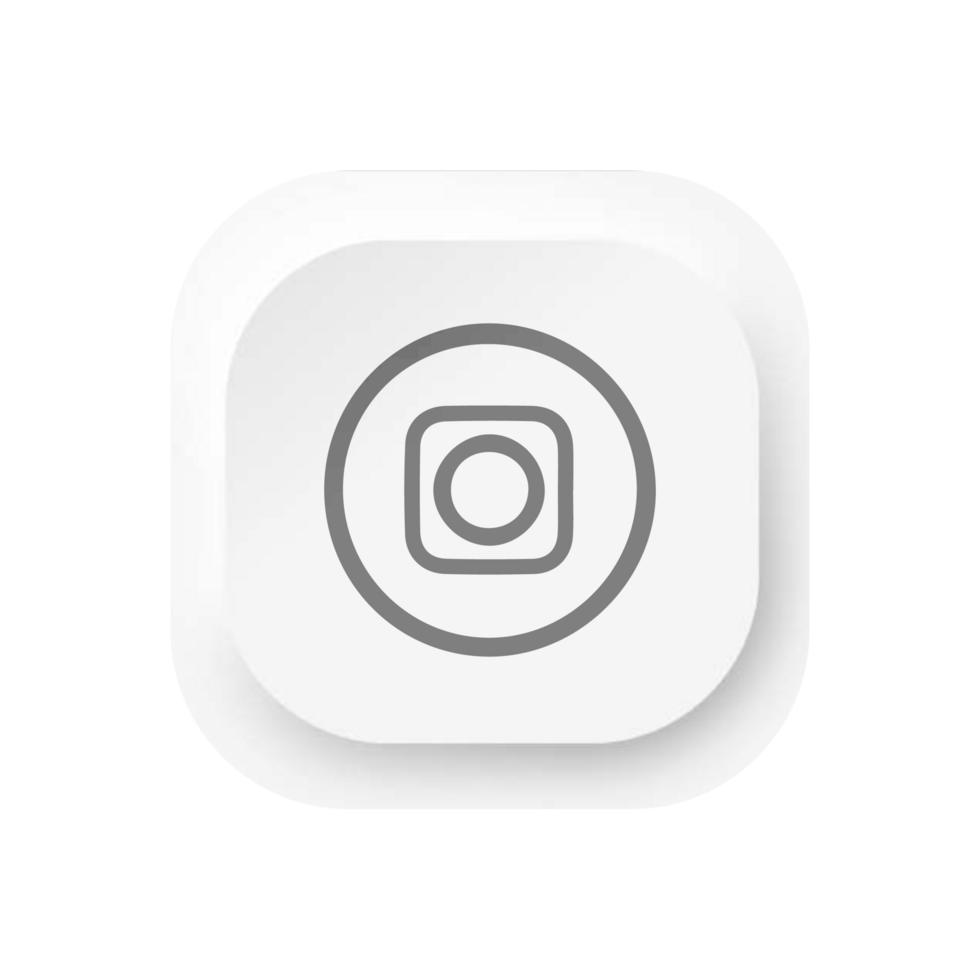 An icon of a white square with a circle in the center png