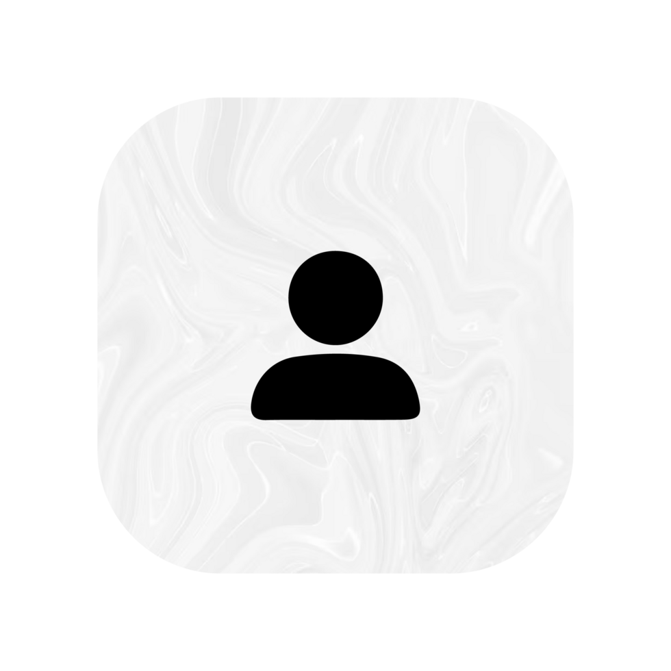 A white person icon on a flat shape flat png