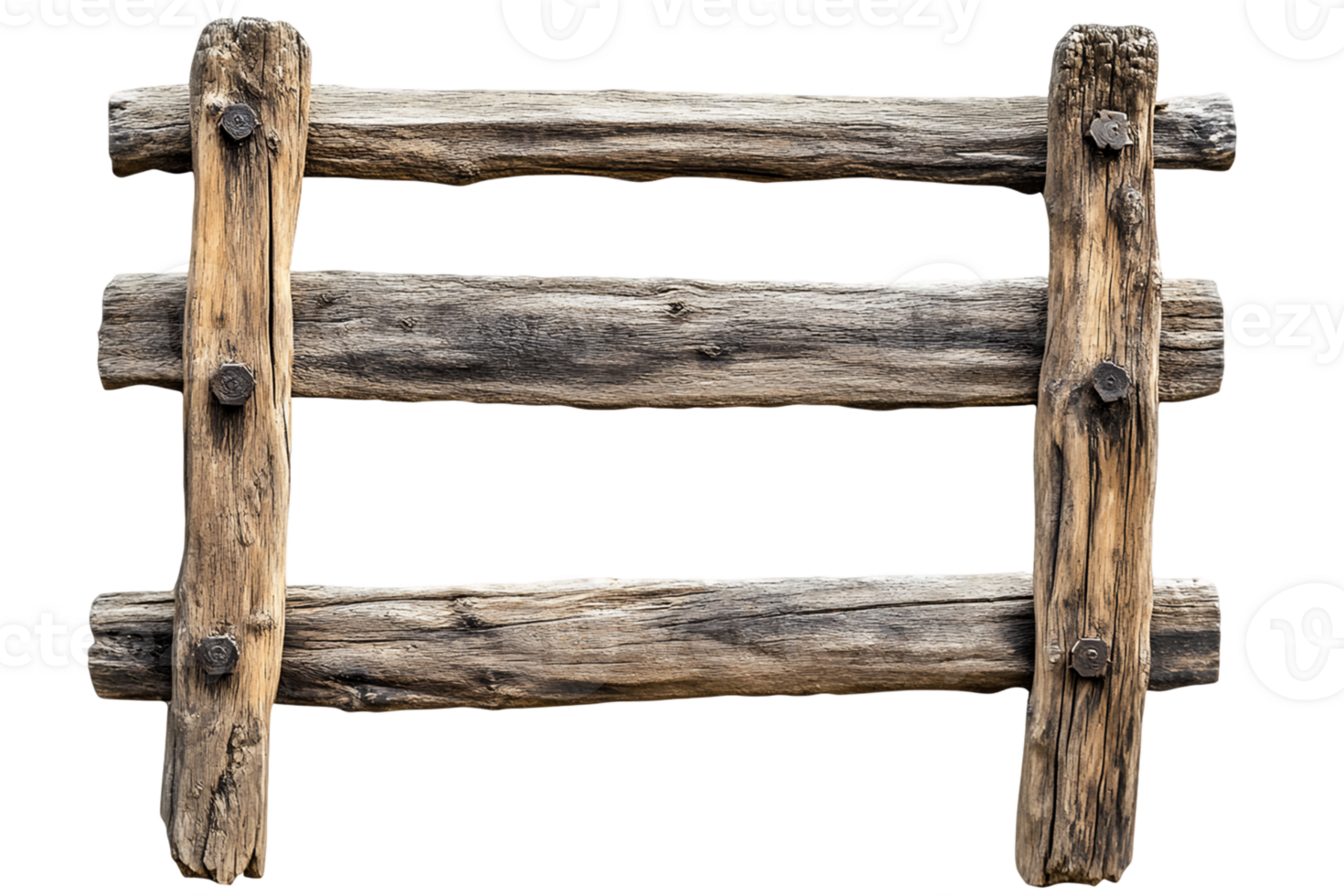 Rustic Fence against Transparent Background png
