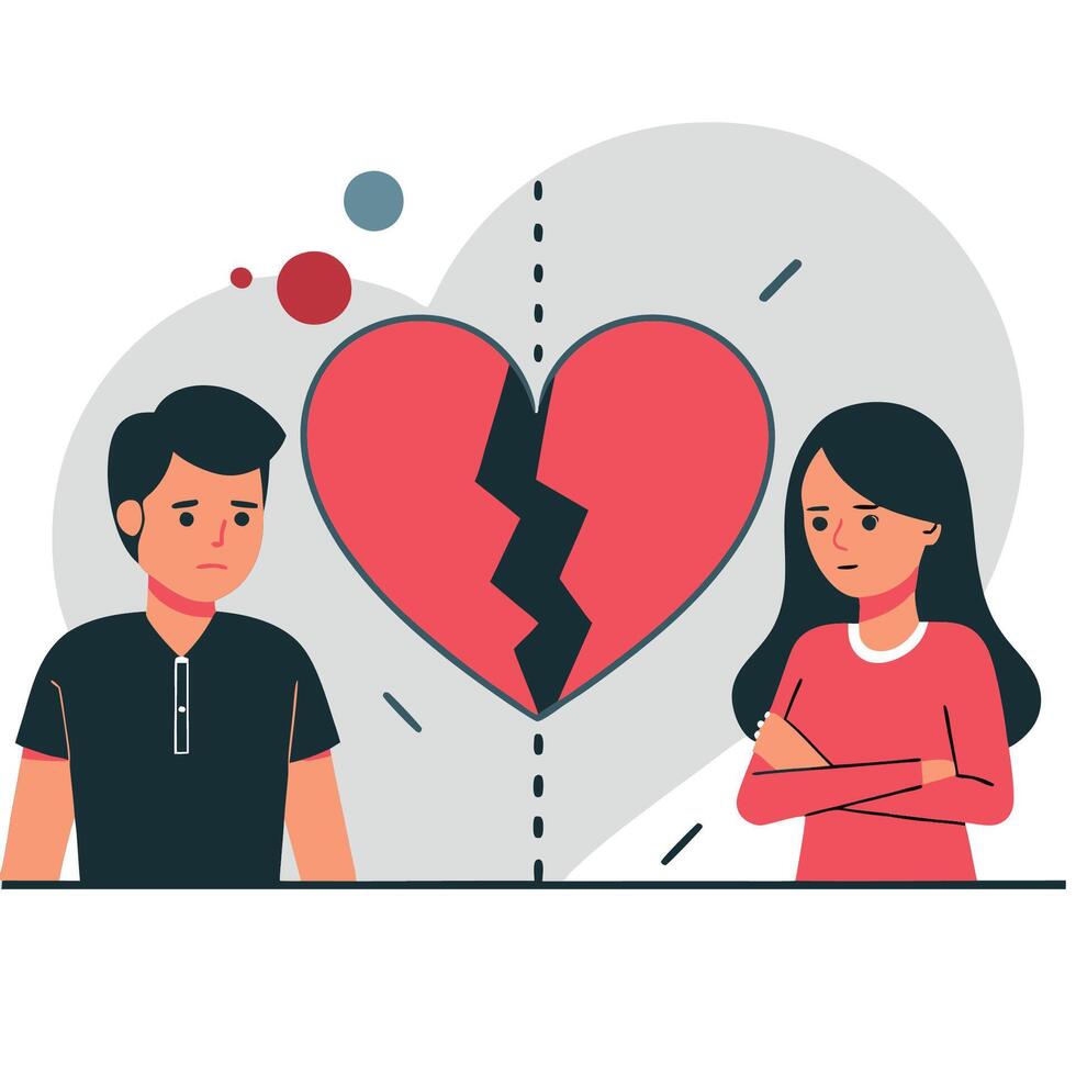 Betrayal The Broken Heart s Torment vector