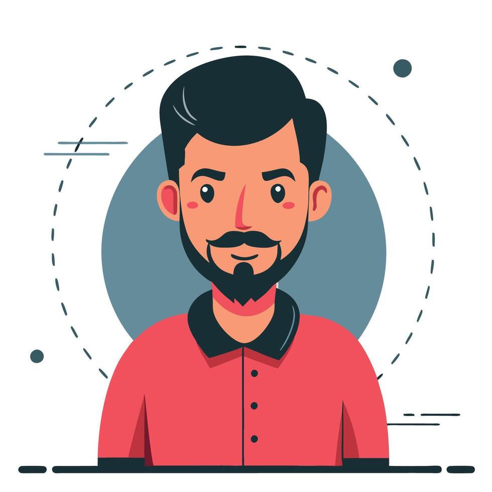 Man Illustrating an Abstract Concept with Pencil and Paper vector