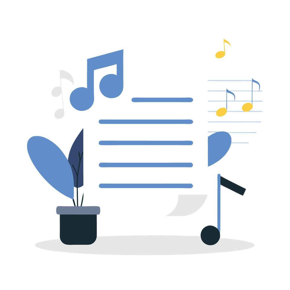 Concept Illustration Depicting the Power of Note Taking vector
