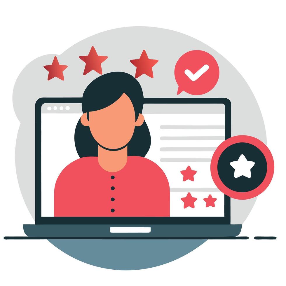Depiction of Online Reviews Feedback and Evaluation on Web vector