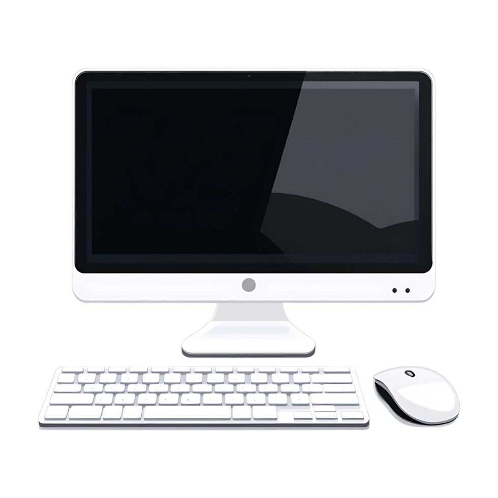 Computer desktop with mouse and keyboard png