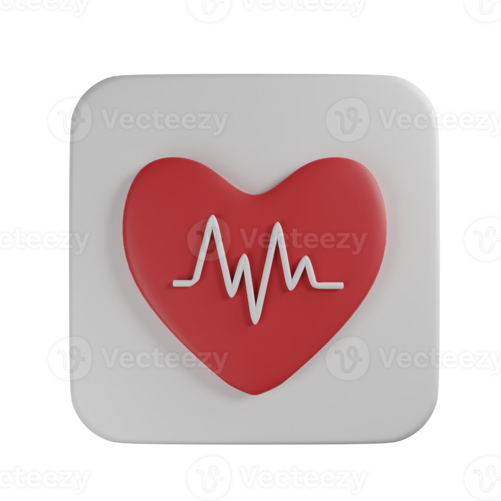 Health Rate 3D Icon png