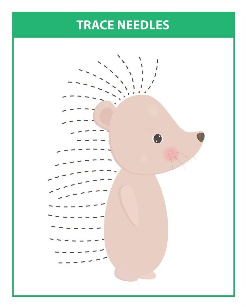 Trace needles game vector