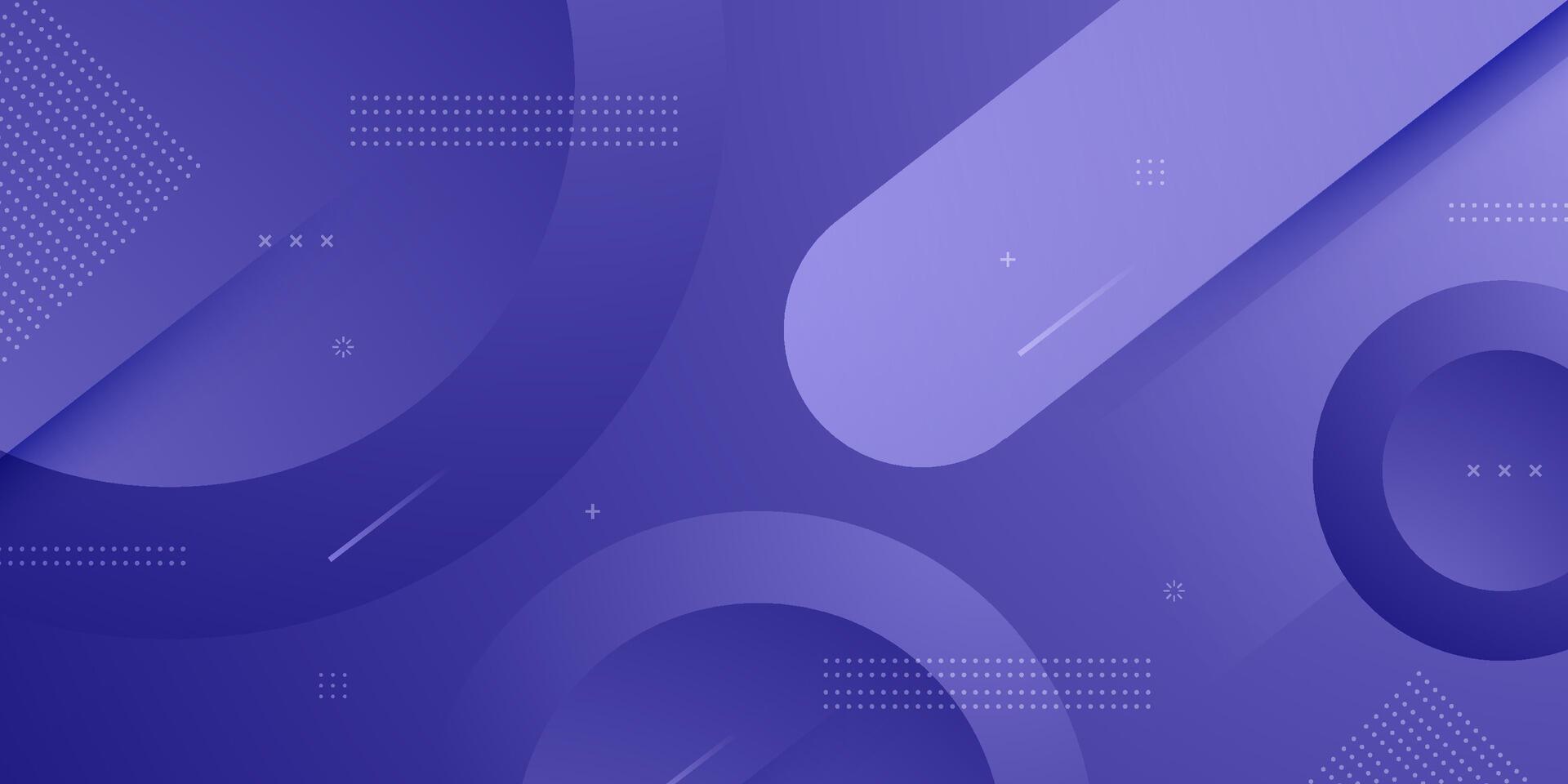 Abstract minimal colorful purple 3D background. Dynamic shapes circle geometric pattern design. vector