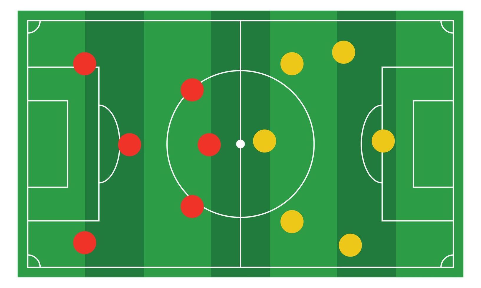 Soccer field flat icon isolated on white background. vector
