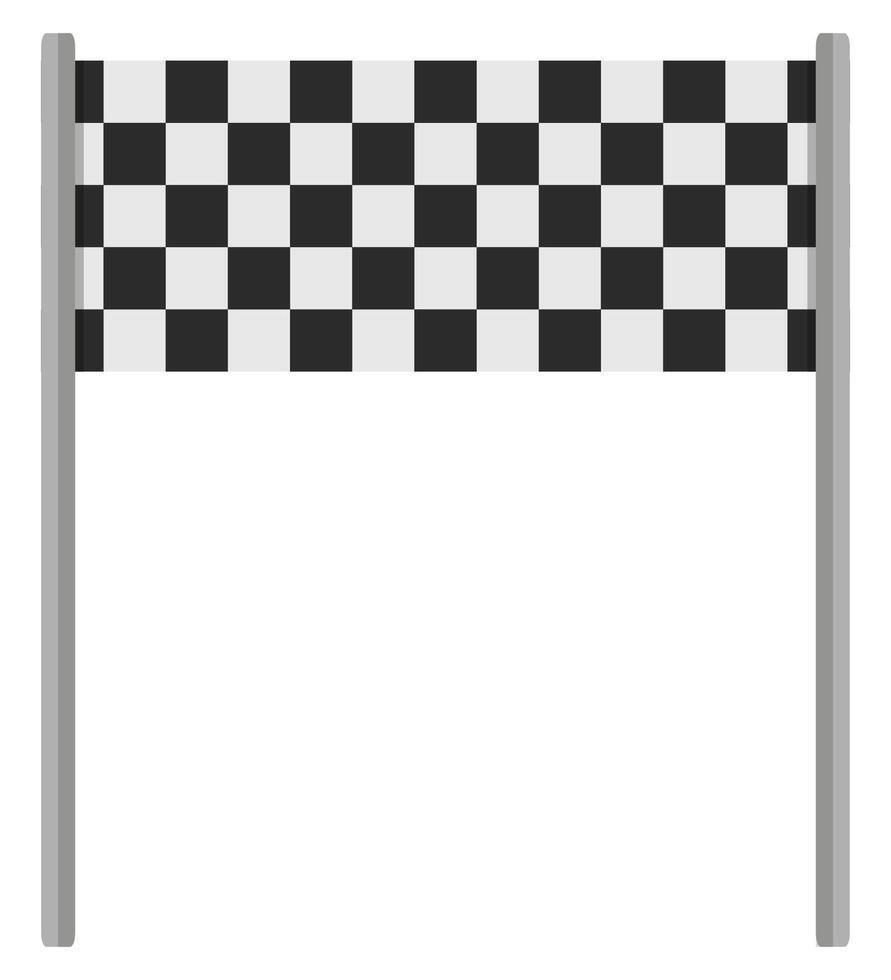 Flag finish icon for the competition isolated on white background. vector