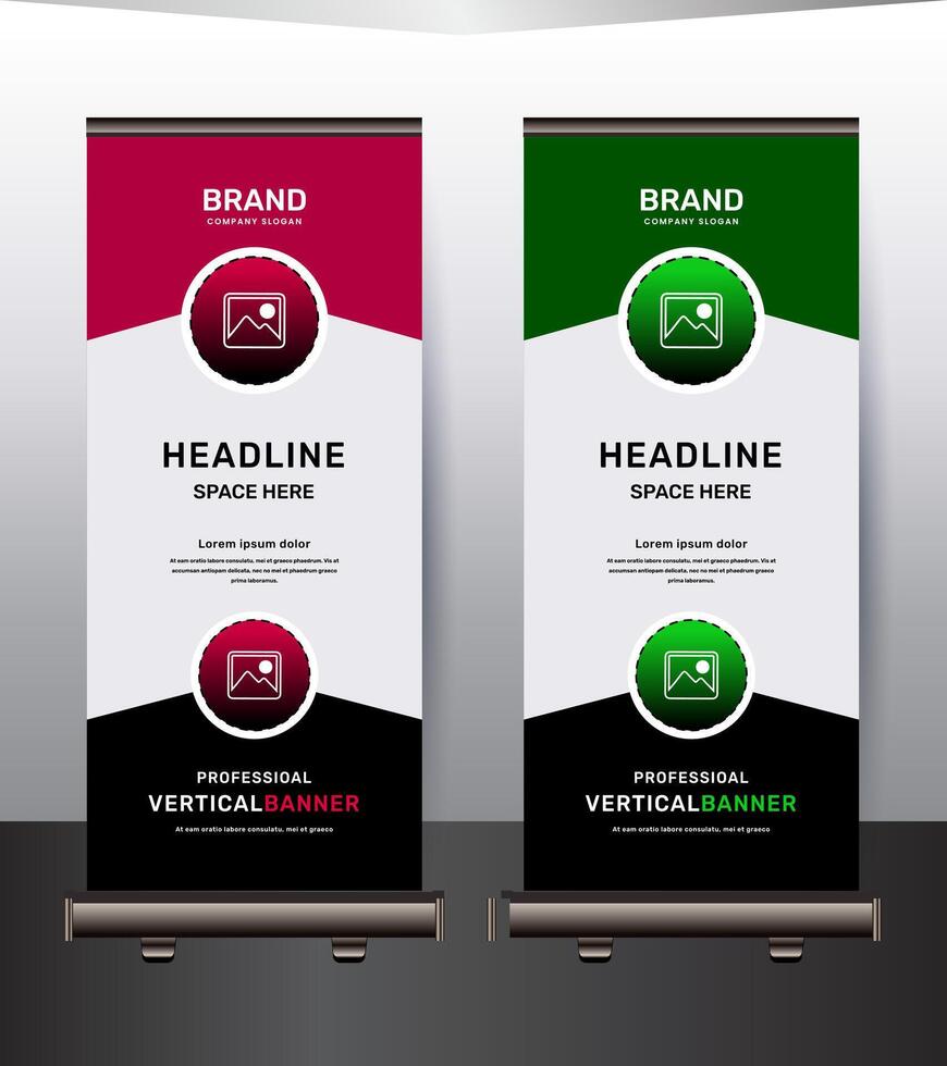 unique Professional exclusive business rollup banner design template vector