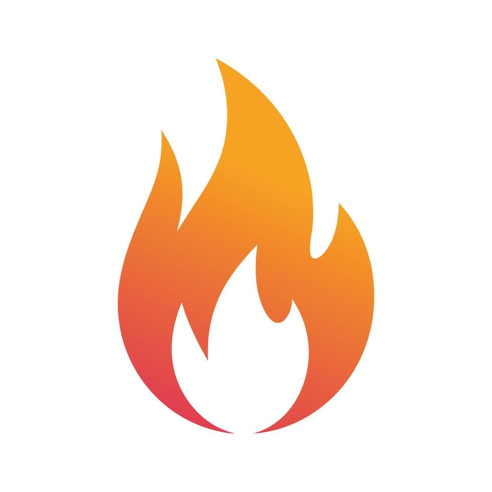 Fire flame icon. Fire symbol design. Fire flame illustration. vector