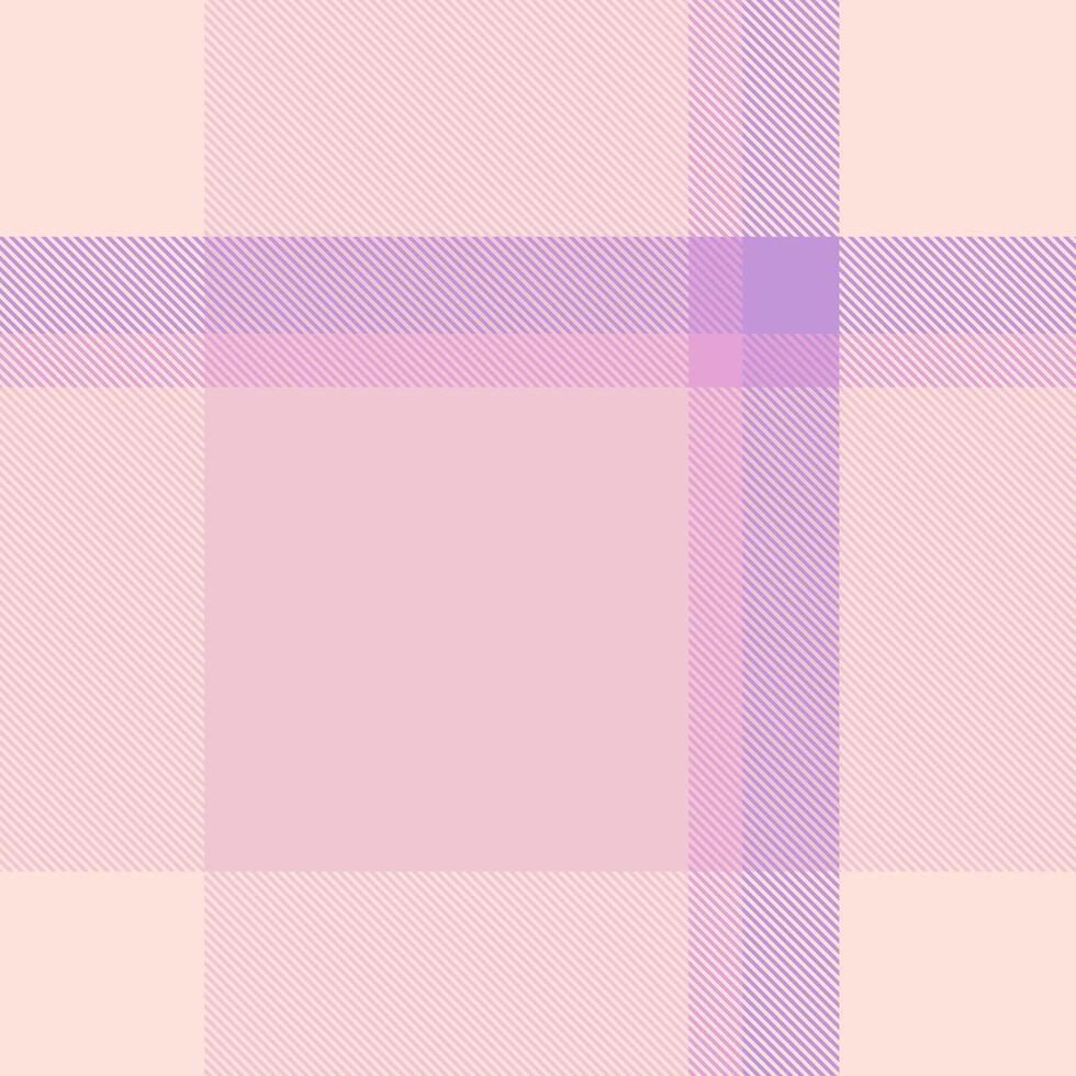 Delicate pastel pink and lavender plaid pattern. Subtle texture and soft colors create a calming and feminine aesthetic. Perfect for backgrounds, textiles, branding, and website design. vector