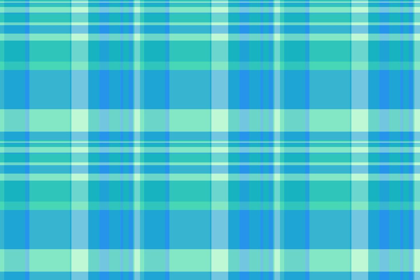 Outline check textile, ribbon texture tartan background. Frame fabric plaid seamless pattern in cyan and teal colors. vector