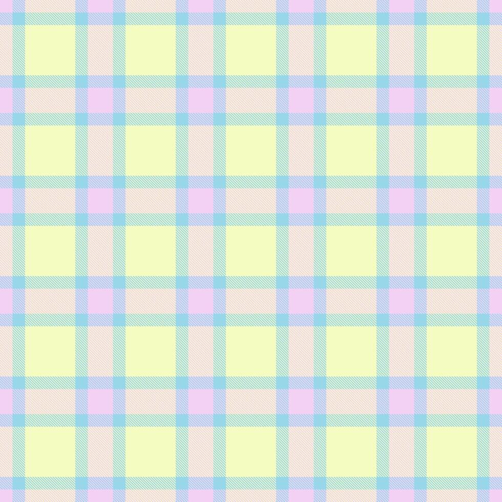 Printout background textile pattern, back to school fabric plaid check. Femininity seamless tartan texture in light and cyan colors. vector