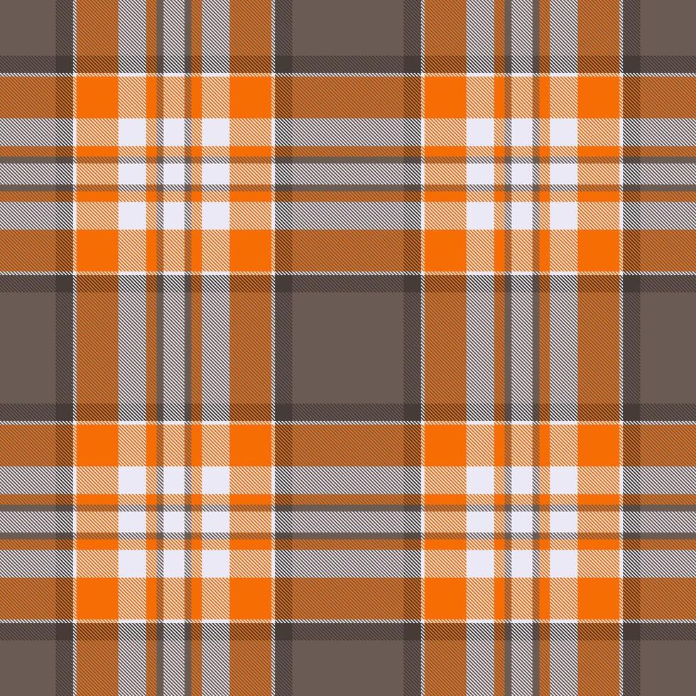 Vibrant orange and gray plaid pattern. Perfect for textile design, website backgrounds, or autumnal themed projects. vector